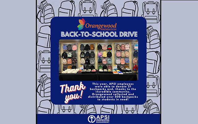 APSI Outreach: Back-to-School Drive Success